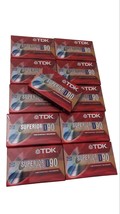 11 New Selaed TDK D90 Superior Normal Bias 90 Minute Blank Audio Cassette Tapes - £19.38 GBP