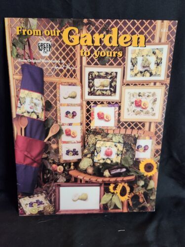Green Apple FROM OUR GARDEN TO YOURS 10 Cross Stitch Charts/Booklet RARE - $9.49