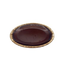 Hull 12in Oval Platter Plate Serving Dish Brown Drip Glazed Pottery USA Oven VTG - £14.70 GBP