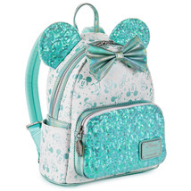 Loungefly Disney Minnie 100 Anniversary Sequin Holographic Mini Backpack - £119.89 GBP