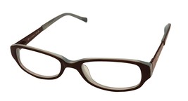 Lucky Big Kids Ophthalmic Eyeglass Soft Rectangle Jade Plastic Brown Blue  48mm - £28.76 GBP