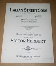 Italian Street Song Sheet Music Vintage 1921 Victor Herbert M Witmark &amp; Sons - £16.03 GBP