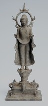 Antik Indonesische Stil Stehend Bronze Javanese Teaching Buddha - 40cm/40.6cm - $837.10