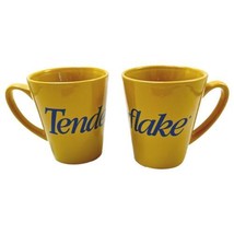 TenderFlake Mugs Lot 2 Gold Yellow Pastry Baking Lard Canada Coffee - $44.44