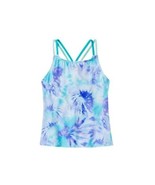 Speedo Girls&#39; Printed Tankini Top Size 8 Scuba Blue - €11,11 EUR