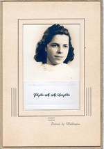 Phyllis M. McLaughlin Cabinet Photo - Waddington Studio, Houlton, Maine - £13.98 GBP