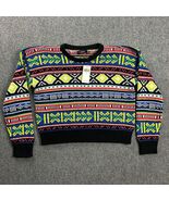 Lauren Ralph Lauren Sweater Womens Large Fair Isle Knit Cotton Linen NWT - $125.63 CAD
