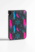 RFID Slim Wallet: Geometric Print Aluminum Pop Up Card Holder - $496.00 MXN