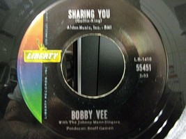 Bobby Vee-Sharing You / In My Baby&#39;s Eyes-1962-45rpm-EX - £9.89 GBP