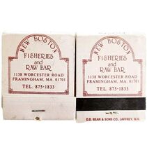 Boston Fisheries Raw Bar Vintage Matchbook Mass Matches Unstruck Lot Of ... - $28.01 CAD