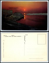 MALTA Postcard - Sunrise Over The Grand Harbour H38 - $52.11 MXN
