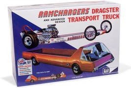 MPC 1/25 Ramchargers Dragster &amp; Transporter Truck Plastic Model Kit MPC970 - £36.56 GBP