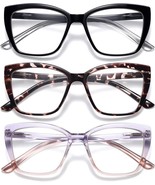 Reading Glasses for Women, 3 pack Fashion Oversized Readers for Women (2... - $14.50