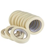 Masking Tape 10 Pack General Purpose Beige White Color, 0.75 Inch X 55 Y... - £28.82 GBP