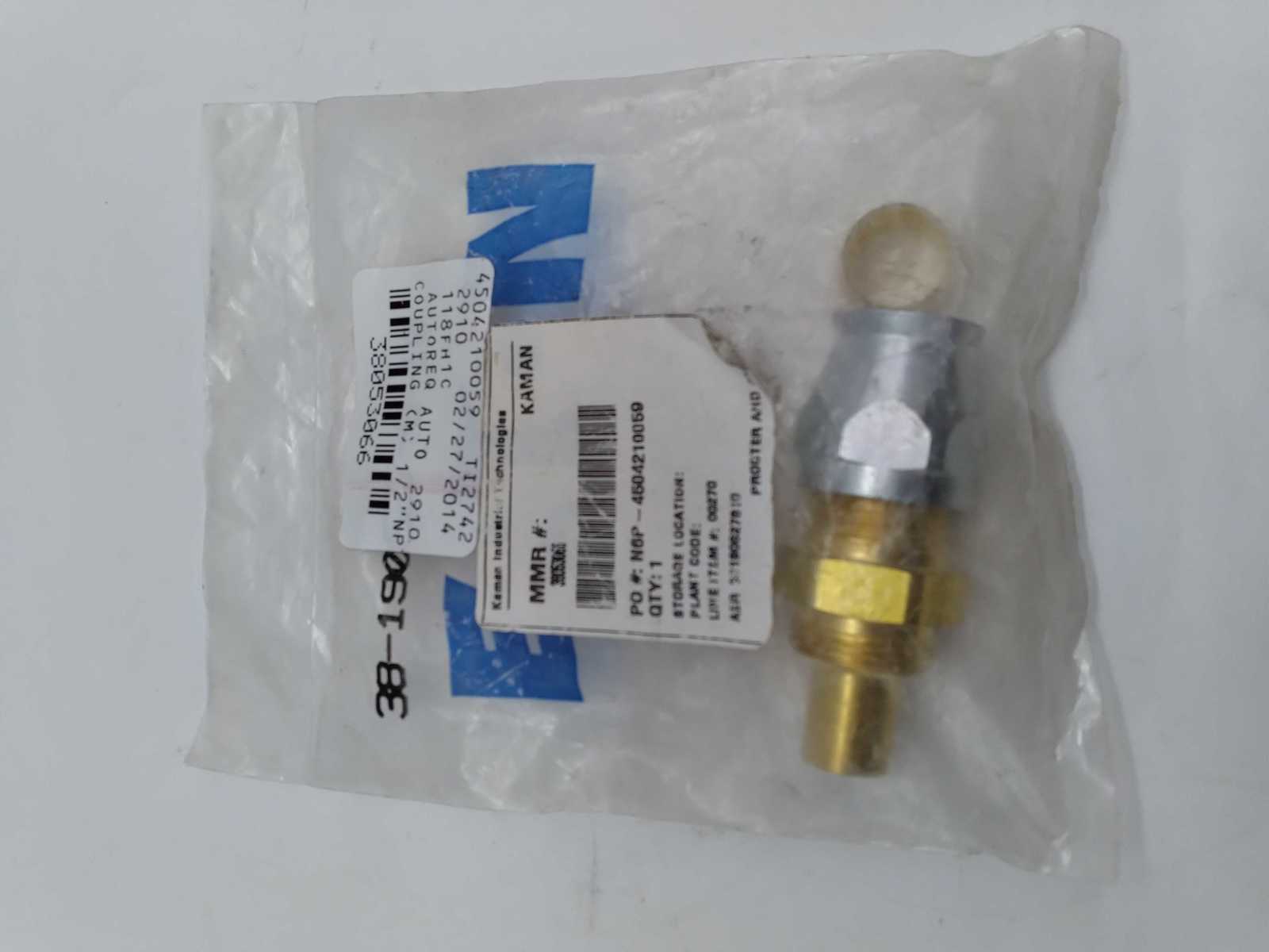 NEW EATON 38-190627-8-10 AEROQUIP HYDRAULIC HOSE FITTING 1/2&quot; - $14.00