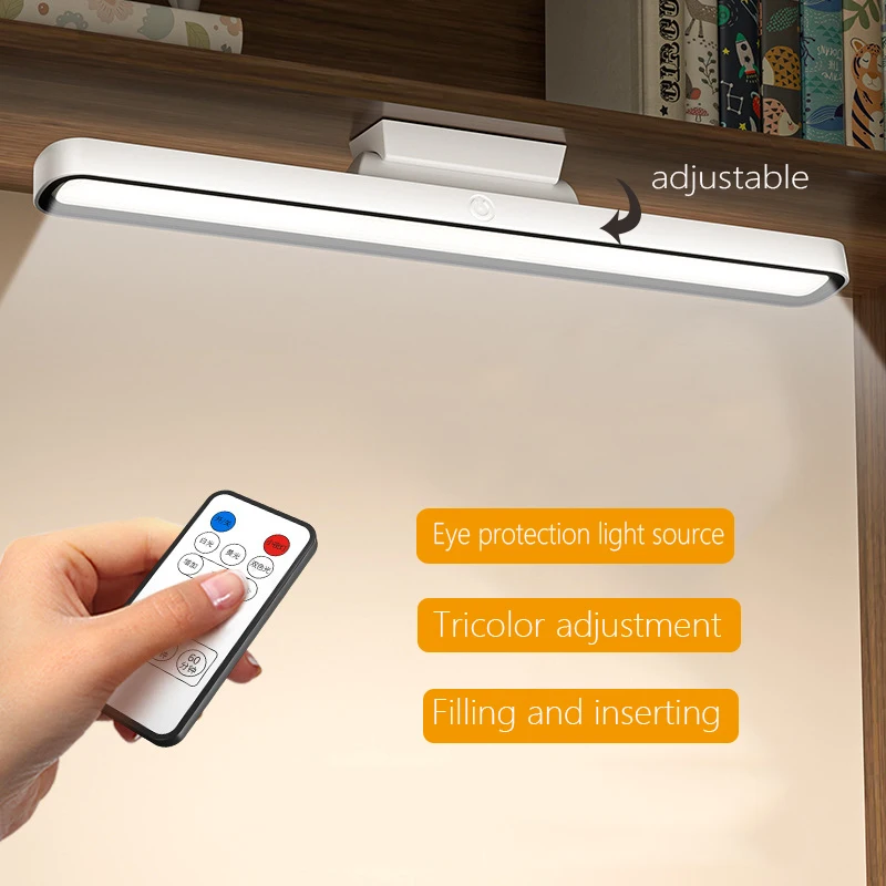 Led Desk Lamp Hanging Magnetic Table Lamp Usb Rechargeable Light Stepless - £6.23 GBP+