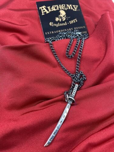Alchemy Gothic P730 Bushido Pendant Necklace IN HAND Sword Dagger Samurai Warrio - $29.69
