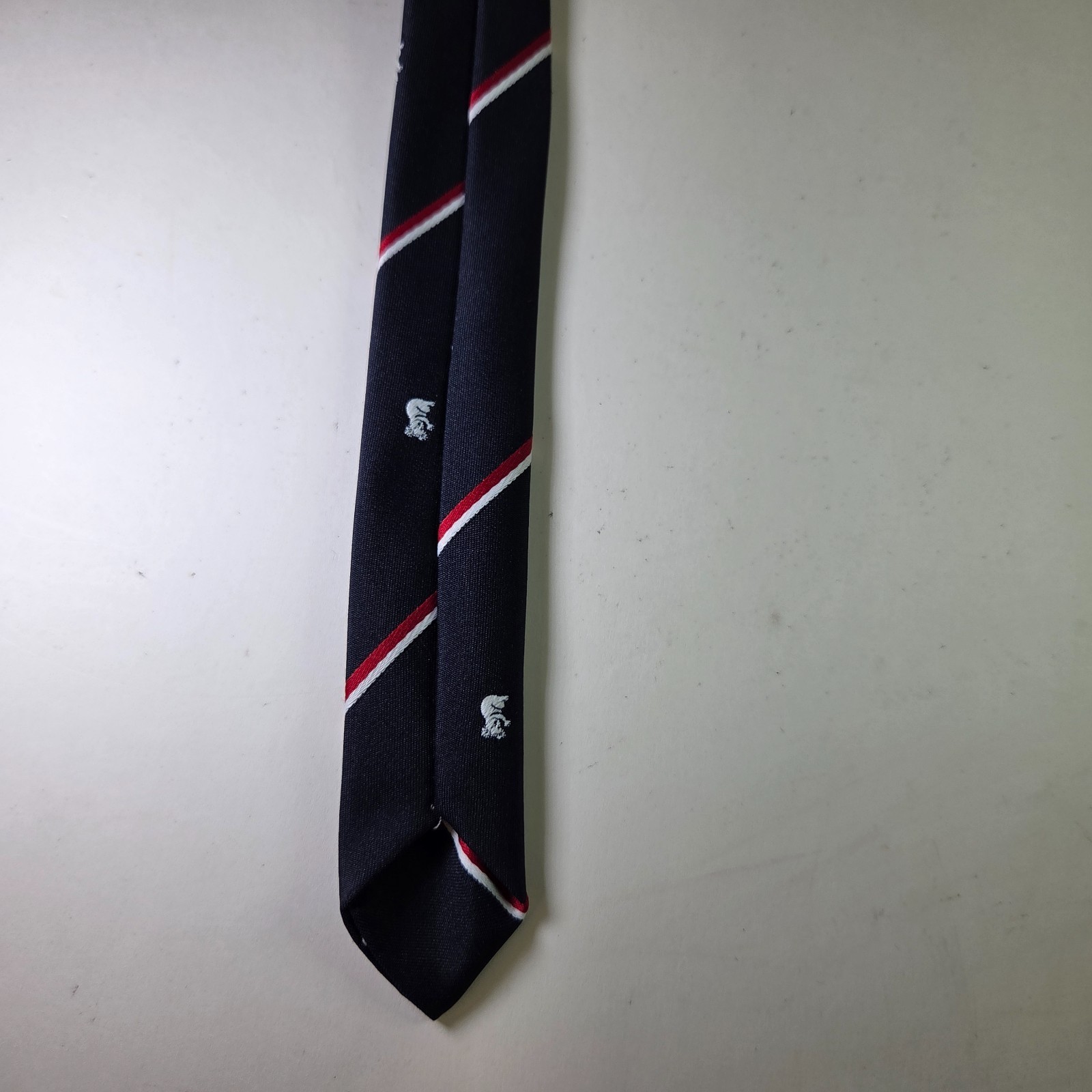 Austico Koala Novelty Stripe Tie Navy Red White Made in Australia 53" x 2.75" Item image 7