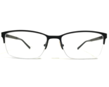 Alberto Romani Eyeglasses Frames AR 4005 BK Black Gray Rectangular 54-17... - £45.04 GBP