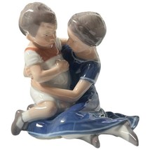 Vintage Royal Copenhagen Denmark Figurine 1568 Children Brother Sister Blue 5&quot; - £25.99 GBP