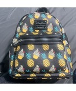 Disney Parks Loungefly Dole Whip Pineapple Swirl Mini Black Backpack Bag - $1,850.52 MXN