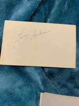 Larry Anderson signed autographed 3x5 index card - $3.99