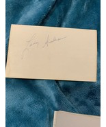 Larry Anderson signed autographed 3x5 index card - £3.13 GBP