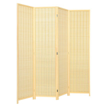 Costway 4 Panel Room Partition Screen Portable Folding 6 ft Divider Screen - £121.49 GBP