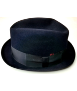 Hughes Hatcher Suffrin Detroit Par Excellence Vintage Black Fedora 7 1/8 - $99.99