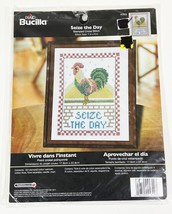 Bucilla Rooster Seize the Day  Cross Stitch Kit #45829  7&quot; x 9&quot; (BRAND NEW) - £5.50 GBP