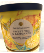 SWEET TEA &amp; LEMONADE Bath &amp; Body Works 3 Wick Candle  14.5OZ  NEW - $24.26