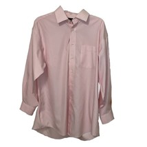 Jos A Bank Pink White Striped Button Up Dress Mens Shirt 16-32 - £14.23 GBP