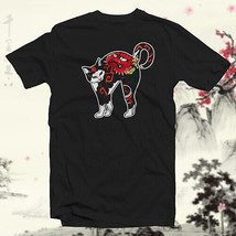 Yakuza Cat #1  COTTON T-SHIRT Fighter Japanese Asian Art Tattoo Feline Kitty - £13.94 GBP+