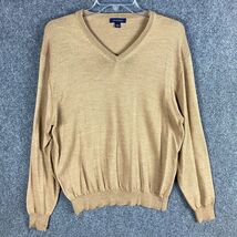Club Room Merino Wool Sweater Men&#39;s Large Pullover Beige Adults L - $328.82 MXN