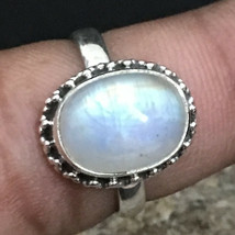 925 Sterling Fine Silver Rainbow Moonstone Gemstone Ring Sz C-Z Gift RSP-1247 - £21.72 GBP