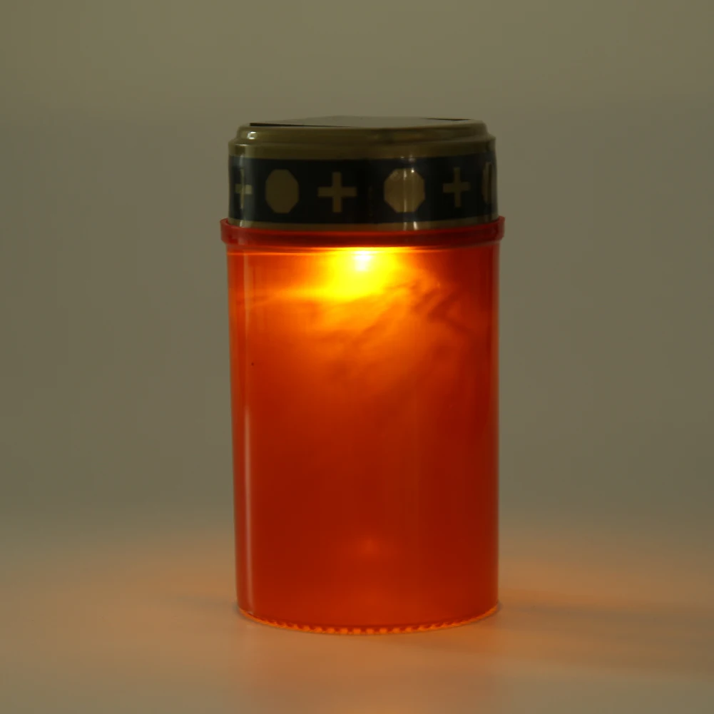 Mini Flameless Solar LED Tea Light Waterproof Cemetery Electronic Candle Lamp Ou - £44.83 GBP