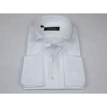 Men's Shirt FAMOZO Turkey 100% Cotton Cut-away Collar French Cuffs FA4 White image 3