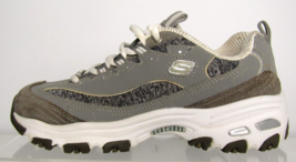 Skechers Women&#39;s D&#39;Lites 11936 Gray/White Casual Shoes Sneakers Size 7 - £21.95 GBP