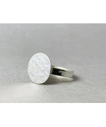 925 Sterling Silver, Solid Silver, Band Ring, Hammer Circle Ring - $16.75 - $31.64