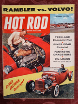 Rare Hot Rod Magazine September 1958 Rambler Vs Volvo - £17.26 GBP