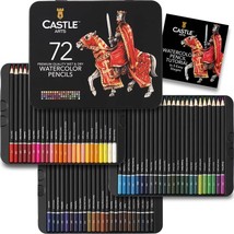 Castle Art Supplies 72 Watercolor Pencils Set | Vibrant Pigments For Blending, - £41.04 GBP