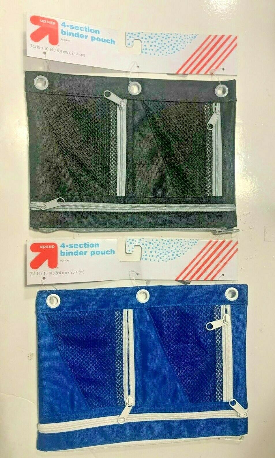 Primary image for Lot of (2) 4-section binder pouches