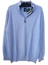 Tailorbyrd Collection 1/4 zip Sweater - Men’s Size L Color Blue Sweater NWT - £23.77 GBP