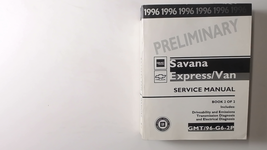 1996 GMC Savana Chevy Express Van Factory Service Repair Manual 2 of 2 - $12.37