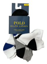 Polo Ralph Lauren 3-Pairs Sport Cushioned Comfort Sole Socks - £34.35 GBP