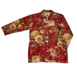 Rosie B Farmer VTG Garden Floral Cottagecore Jacket With Pockets Size S - $39.59