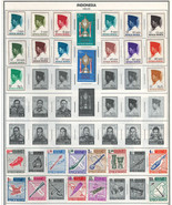 INDONESIA 1964-1969 Very Fine  Mint Stamps Hinged on List: 2 Sides - £2.74 GBP