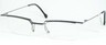 Explosiv 001 01 SIVER /BLACK EYEGLASSES GLASSES FRAME 48-20-135mm Germany - $116.05
