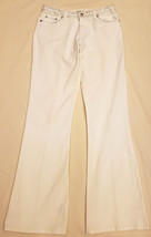 Caché White Stretch Denim Jeans Size-0/XS Crystals Decoration Accent - £19.51 GBP