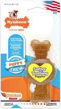 Nylabone Puppy Chew Ring Bone - Chicken Flavor, Petite Size - £4.65 GBP+